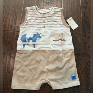 Le Top Latte Baby Romper 18m NWT